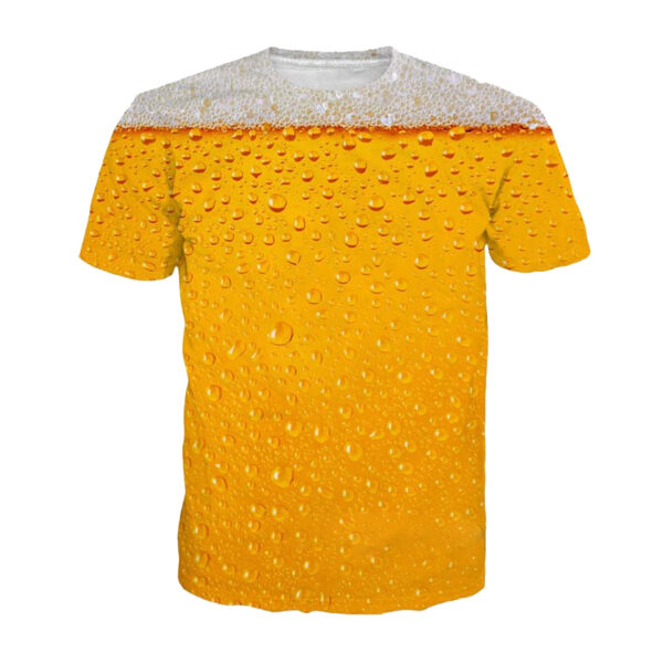 Unisex Wear Your Beer Funny Beer Shirt Short Sleeve